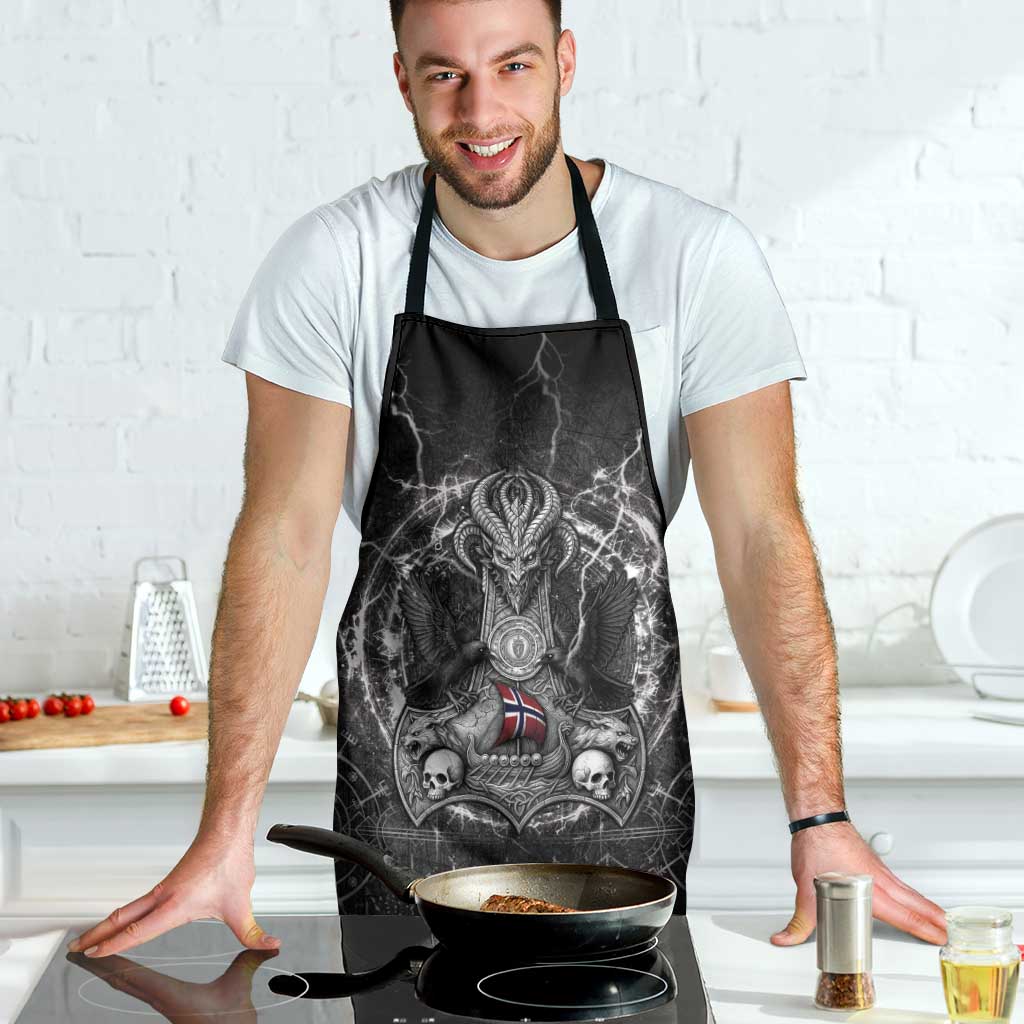 Norway Viking Apron Odin's Raven Legacy - Wonder Print Shop
