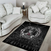Norway Viking Area Rug Odin's Raven Legacy - Wonder Print Shop