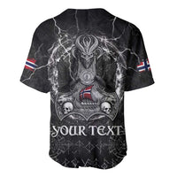 Personalized Norway Viking Baseball Jersey Odin's Raven Legacy - Wonder Print Shop