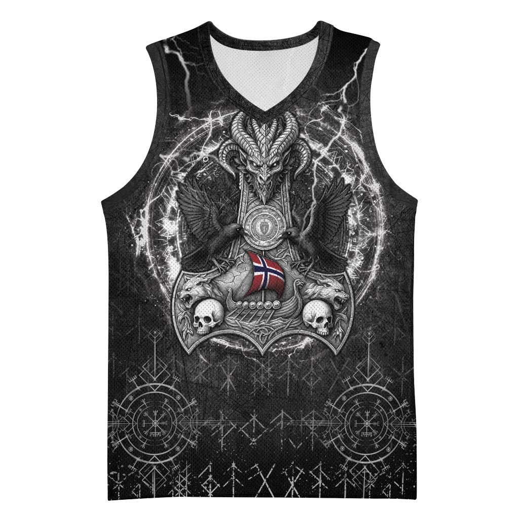 Personalized Norway Viking Basketball Jersey Odin's Raven Legacy - Wonder Print Shop