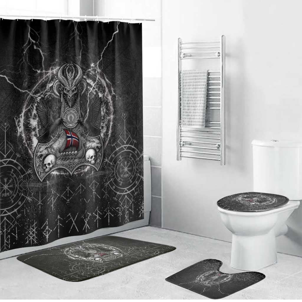 Norway Viking Bathroom Set Odin's Raven Legacy - Wonder Print Shop