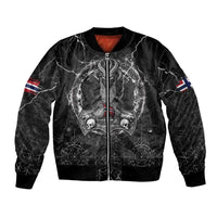 Personalized Norway Viking Bomber Jacket Odin's Raven Legacy - Wonder Print Shop