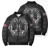 Personalized Norway Viking Bomber Puffer Jacket Odin's Raven Legacy - Wonder Print Shop