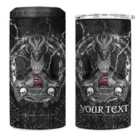 Personalized Norway Viking 4 in 1 Can Cooler Tumbler Odin's Raven Legacy - Wonder Print Shop
