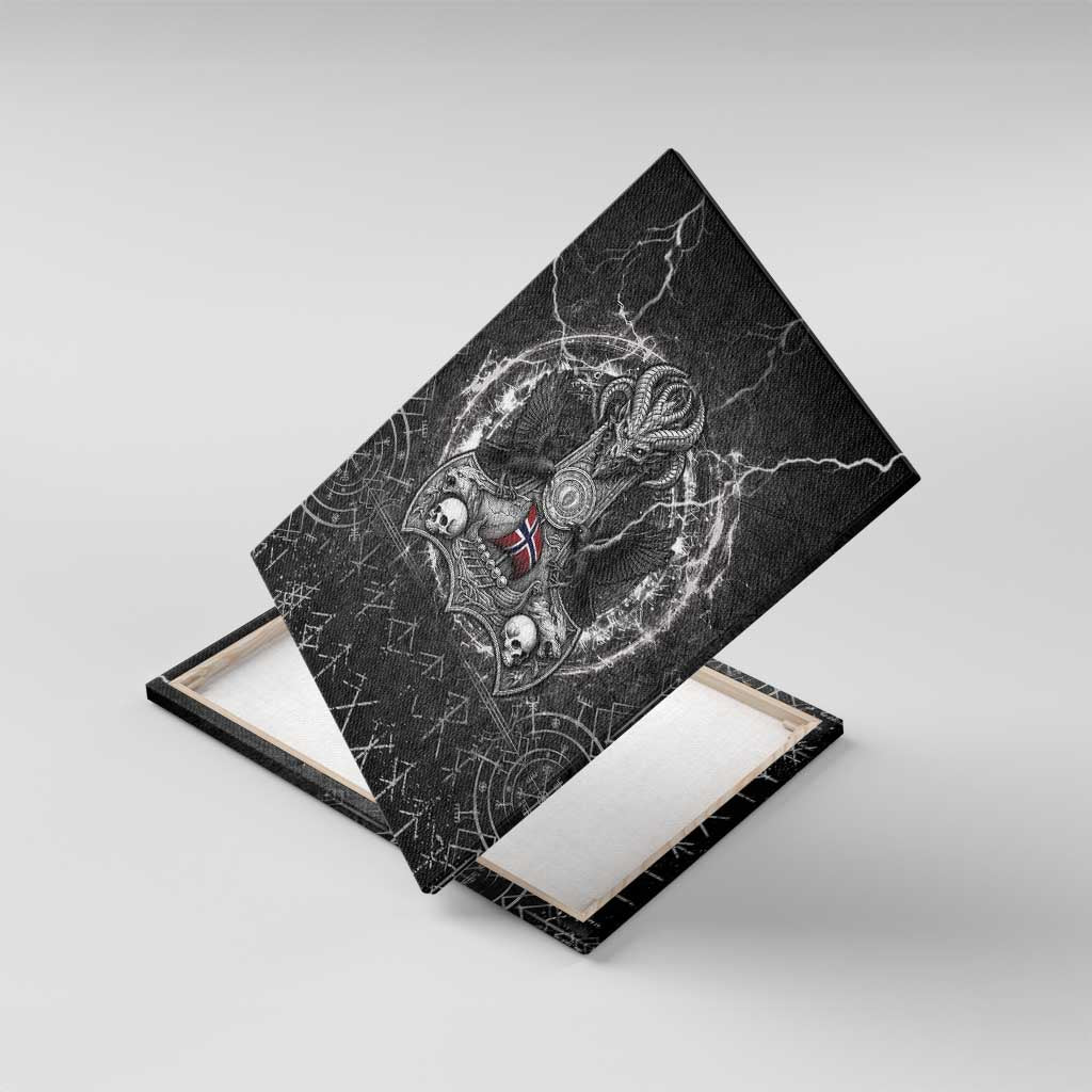 Norway Viking Canvas Wall Art Odin's Raven Legacy - Wonder Print Shop