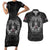 Personalized Norway Viking Couples Matching Short Sleeve Bodycon Dress and Hawaiian Shirt Odin's Raven Legacy - Wonder Print Shop