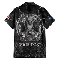 Personalized Norway Viking Family Matching Long Sleeve Bodycon Dress and Hawaiian Shirt Odin's Raven Legacy - Wonder Print Shop