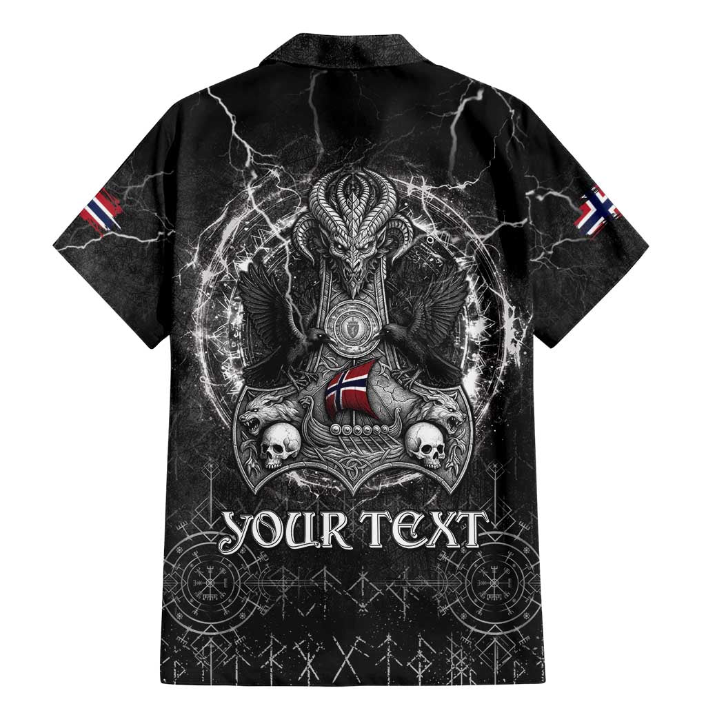 Personalized Norway Viking Family Matching Mermaid Dress and Hawaiian Shirt Odin's Raven Legacy - Wonder Print Shop