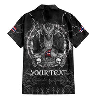 Personalized Norway Viking Family Matching Mermaid Dress and Hawaiian Shirt Odin's Raven Legacy - Wonder Print Shop