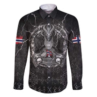 Personalized Norway Viking Family Matching Off The Shoulder Long Sleeve Dress and Hawaiian Shirt Odin's Raven Legacy - Wonder Print Shop