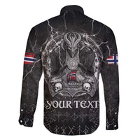 Personalized Norway Viking Family Matching Off The Shoulder Long Sleeve Dress and Hawaiian Shirt Odin's Raven Legacy - Wonder Print Shop