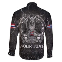 Personalized Norway Viking Family Matching Off Shoulder Maxi Dress and Hawaiian Shirt Odin's Raven Legacy - Wonder Print Shop