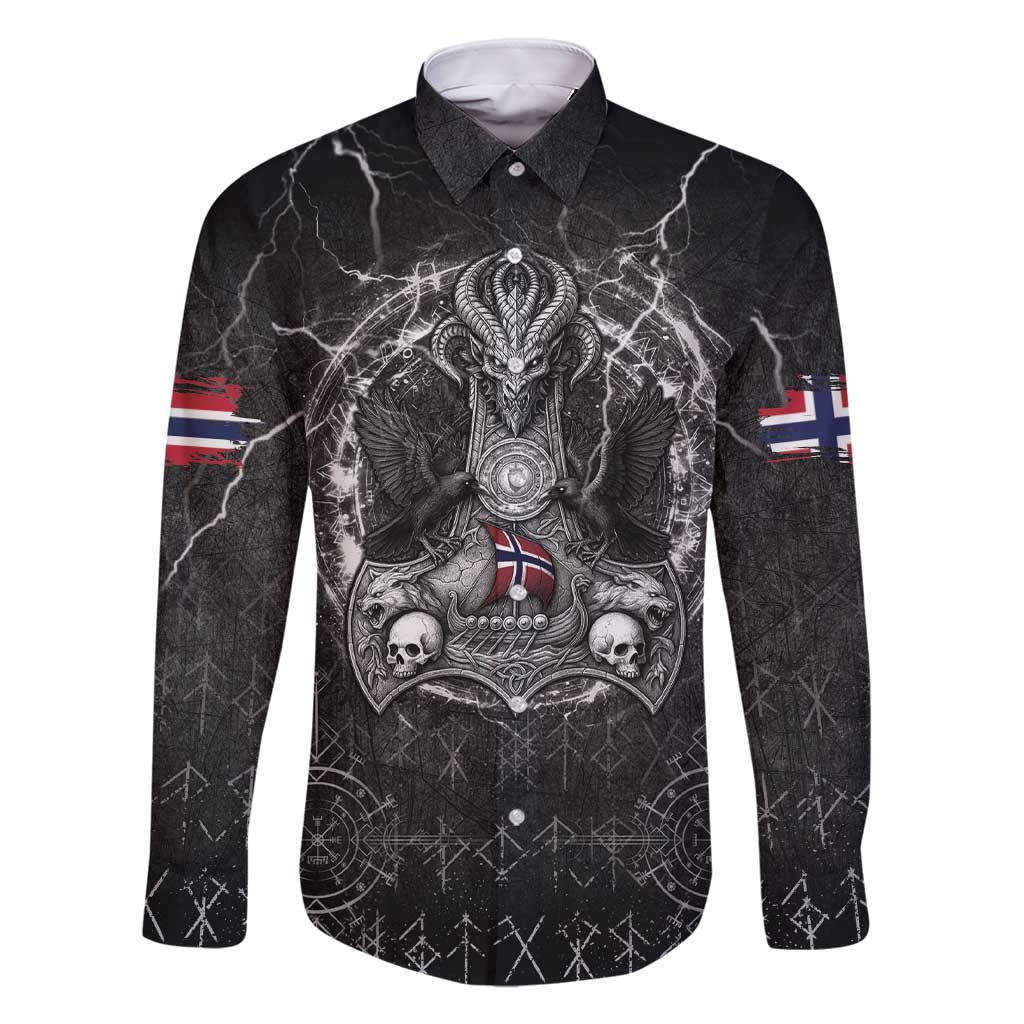 Personalized Norway Viking Family Matching Short Sleeve Bodycon Dress and Hawaiian Shirt Odin's Raven Legacy - Wonder Print Shop