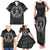 Personalized Norway Viking Family Matching Tank Maxi Dress and Hawaiian Shirt Odin's Raven Legacy - Wonder Print Shop