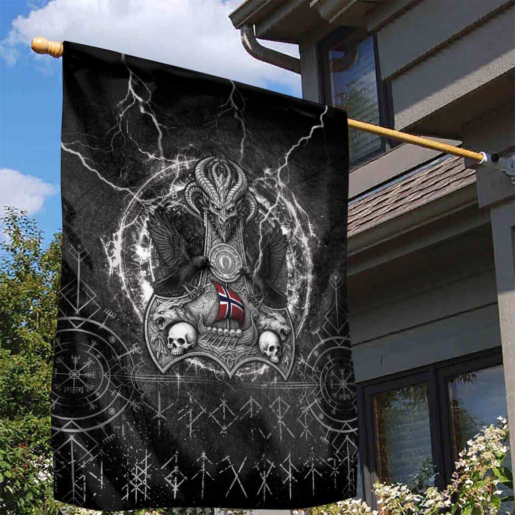Norway Viking Garden Flag Odin's Raven Legacy - Wonder Print Shop