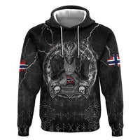 Personalized Norway Viking Hoodie Odin's Raven Legacy - Wonder Print Shop