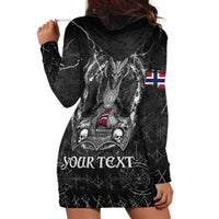 Personalized Norway Viking Hoodie Dress Odin's Raven Legacy - Wonder Print Shop