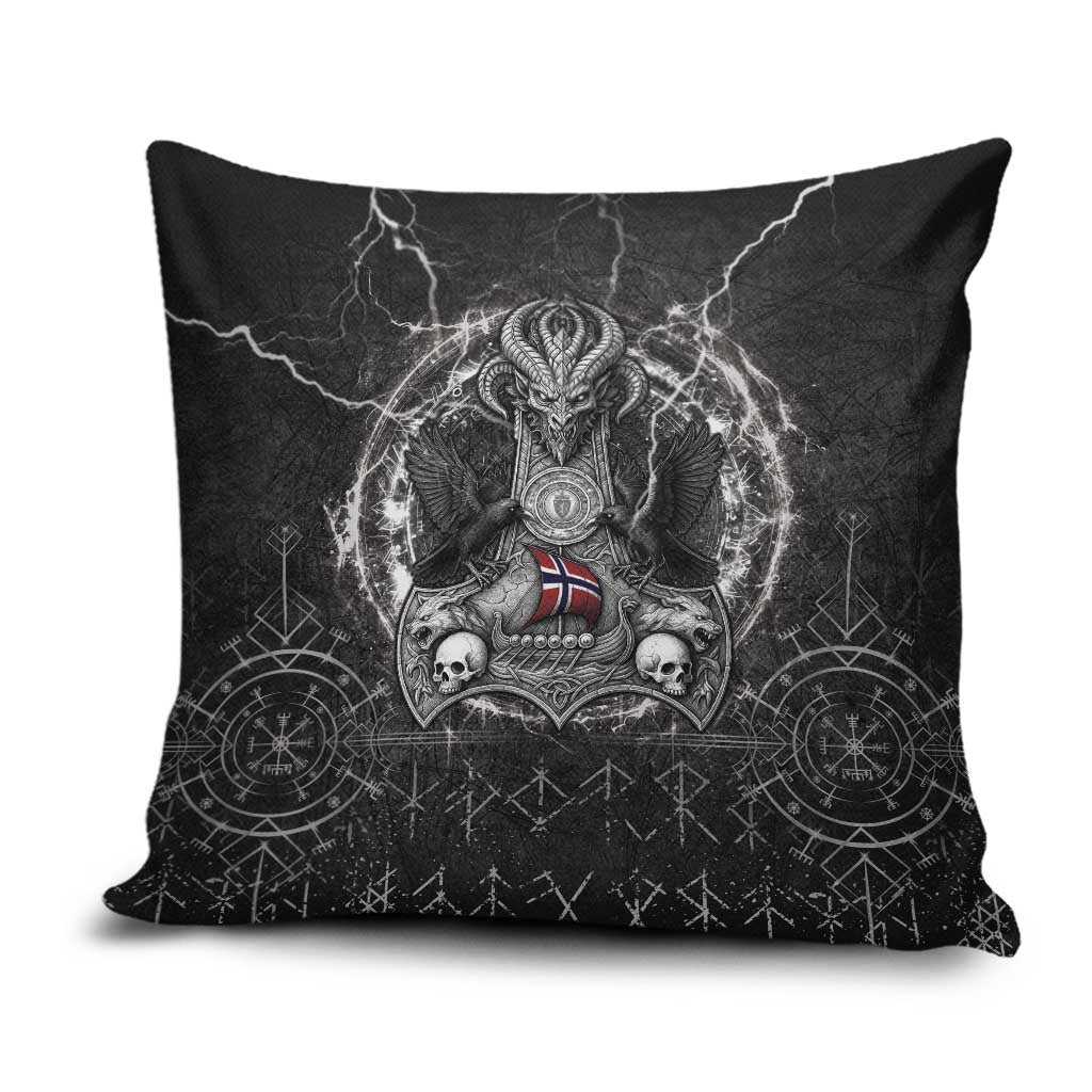 Norway Viking Pillow Cover Odin's Raven Legacy - Wonder Print Shop