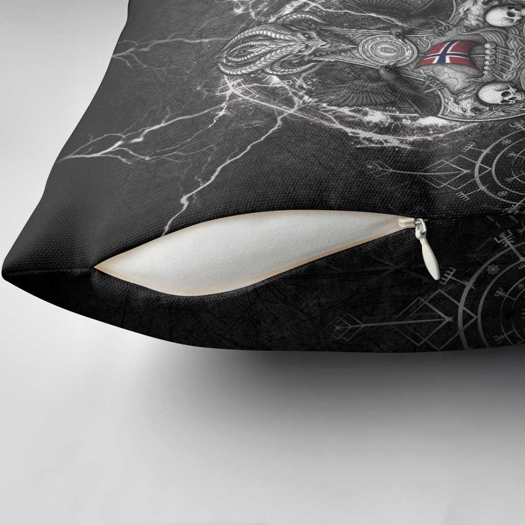 Norway Viking Pillow Cover Odin's Raven Legacy - Wonder Print Shop