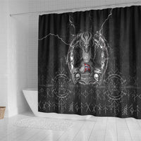 Norway Viking Shower Curtain Odin's Raven Legacy - Wonder Print Shop