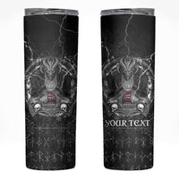 Personalized Norway Viking Skinny Tumbler Odin's Raven Legacy - Wonder Print Shop
