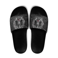 Norway Viking Slide Sandals Odin's Raven Legacy - Wonder Print Shop