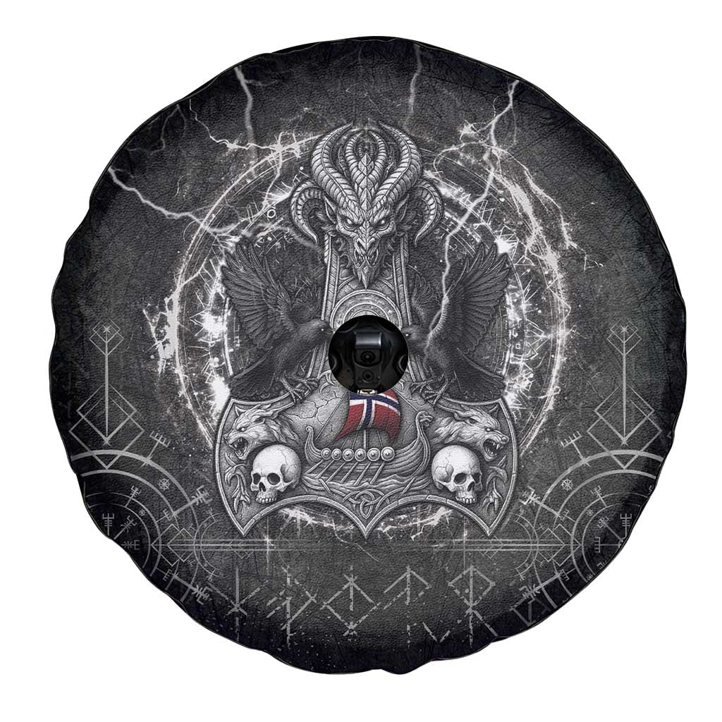 Norway Viking Spare Tire Cover Odin's Raven Legacy - Wonder Print Shop