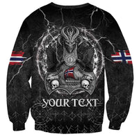 Personalized Norway Viking Sweatshirt Odin's Raven Legacy - Wonder Print Shop