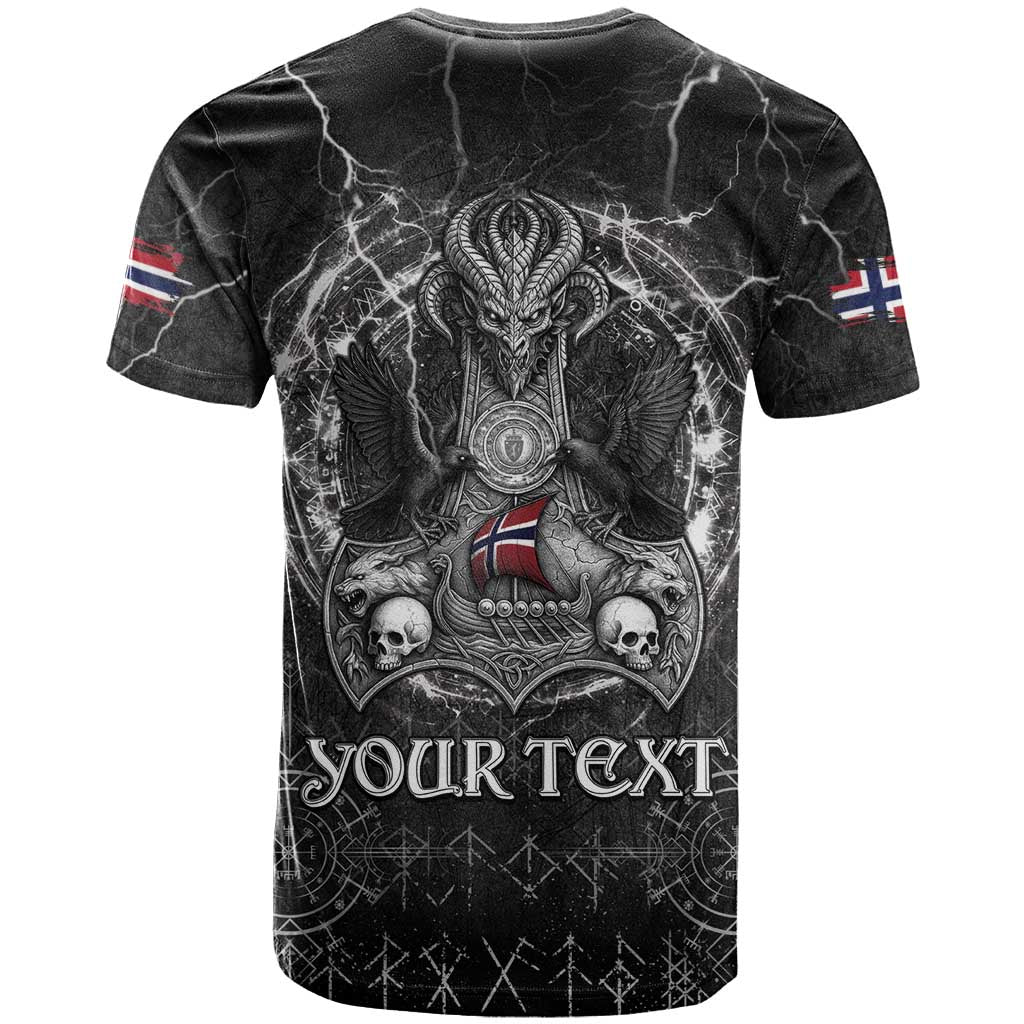 Personalized Norway Viking T Shirt Odin's Raven Legacy - Wonder Print Shop
