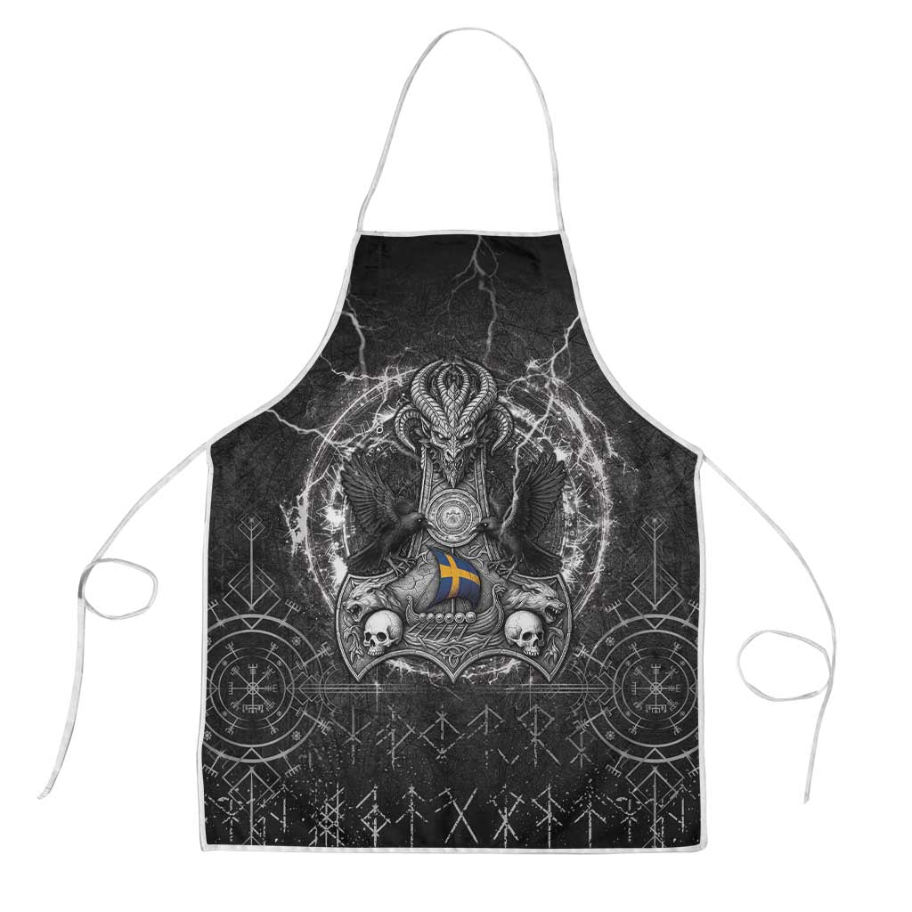 Sweden Viking Apron Odin's Raven Legacy - Wonder Print Shop