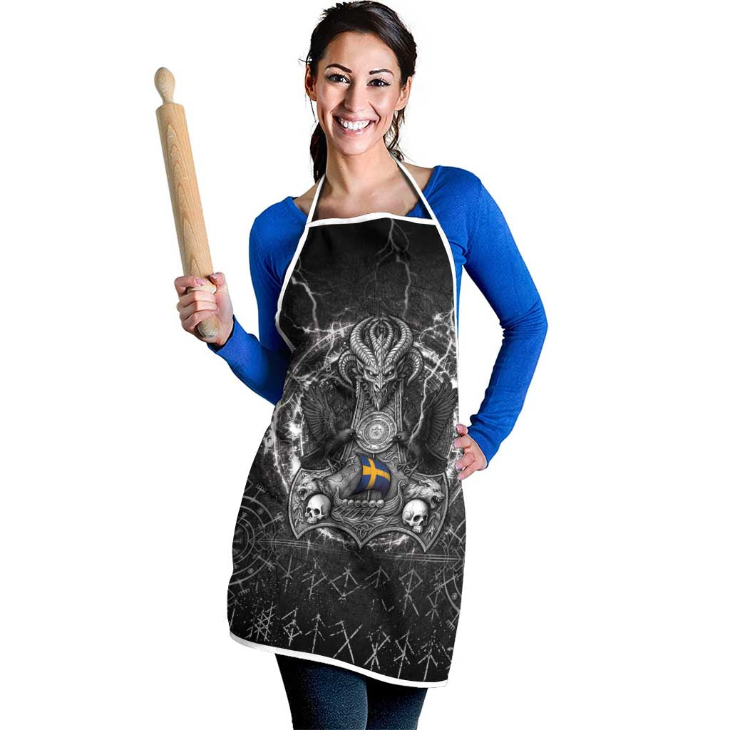 Sweden Viking Apron Odin's Raven Legacy - Wonder Print Shop