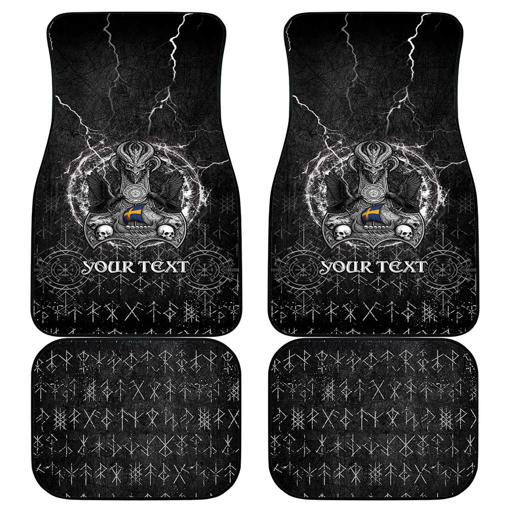 Sweden Viking Car Mats Odin's Raven Legacy - Wonder Print Shop