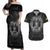 Personalized Sweden Viking Couples Matching Off Shoulder Maxi Dress and Hawaiian Shirt Odin's Raven Legacy - Wonder Print Shop