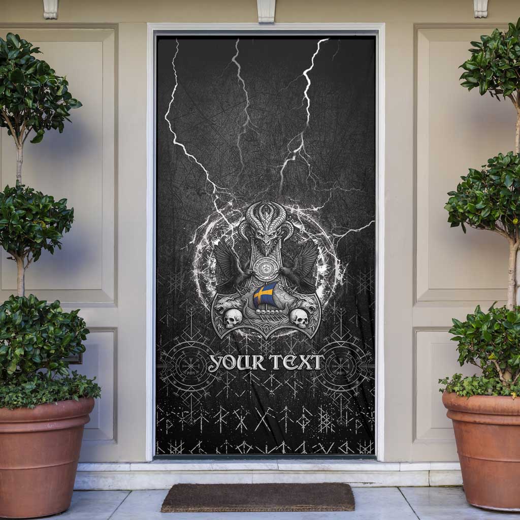 Sweden Viking Door Cover Odin's Raven Legacy - Wonder Print Shop