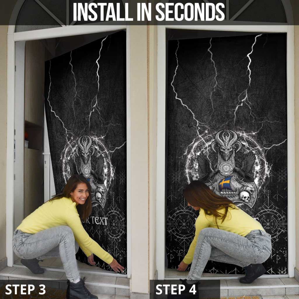 Sweden Viking Door Cover Odin's Raven Legacy - Wonder Print Shop