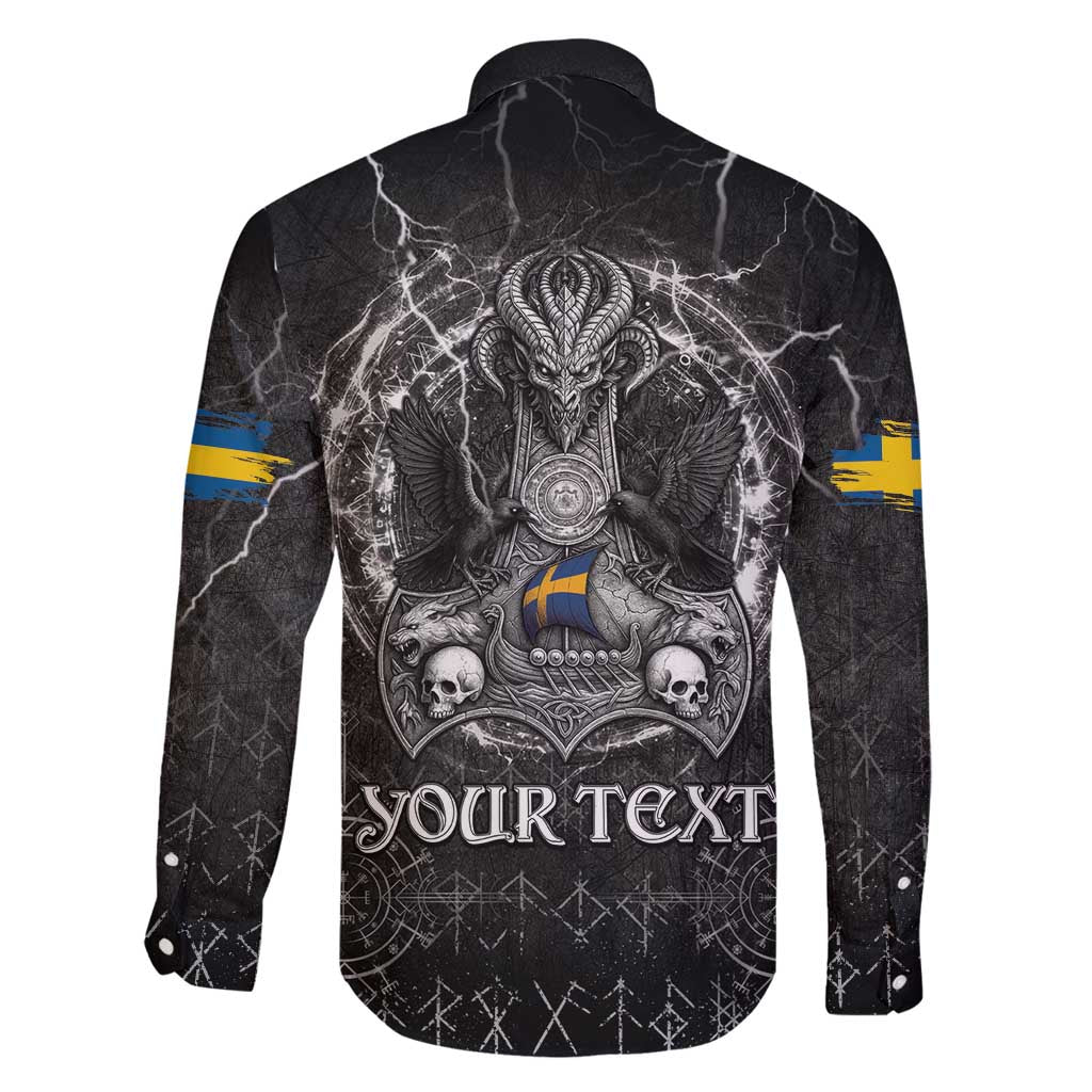 Personalized Sweden Viking Family Matching Puletasi and Hawaiian Shirt Odin's Raven Legacy - Wonder Print Shop