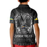 Personalized Sweden Viking Kid Polo Shirt Odin's Raven Legacy - Wonder Print Shop