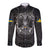 Personalized Sweden Viking Long Sleeve Button Shirt Odin's Raven Legacy - Wonder Print Shop