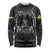 Personalized Sweden Viking Long Sleeve Shirt Odin's Raven Legacy - Wonder Print Shop