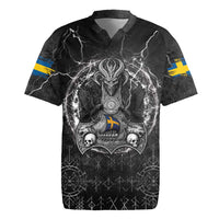 Personalized Sweden Viking Rugby Jersey Odin's Raven Legacy - Wonder Print Shop