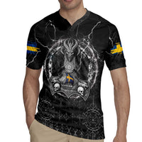 Personalized Sweden Viking Rugby Jersey Odin's Raven Legacy - Wonder Print Shop