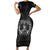 Personalized Sweden Viking Short Sleeve Bodycon Dress Odin's Raven Legacy - Wonder Print Shop