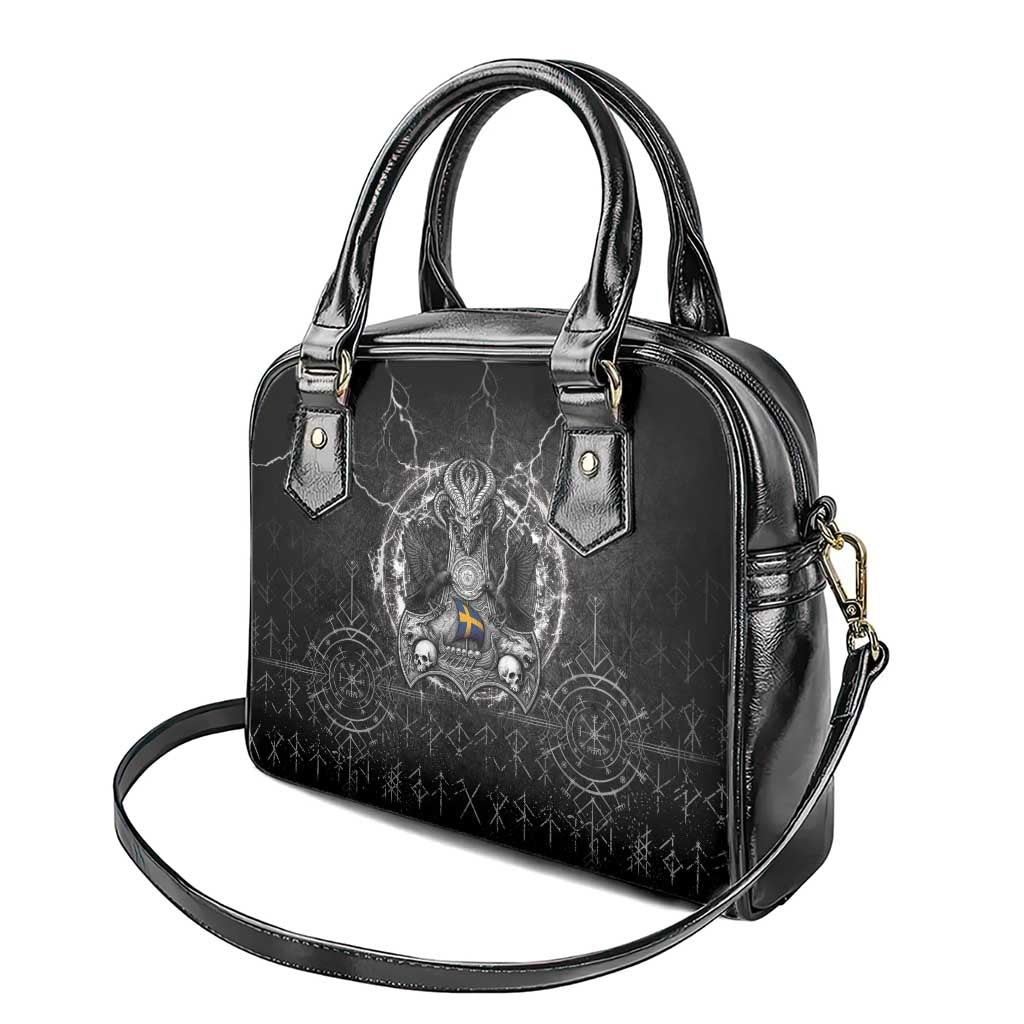 Sweden Viking Shoulder Handbag Odin's Raven Legacy - Wonder Print Shop