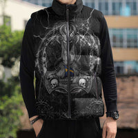 Personalized Sweden Viking Sleeveless Puffer Jacket Odin's Raven Legacy - Wonder Print Shop