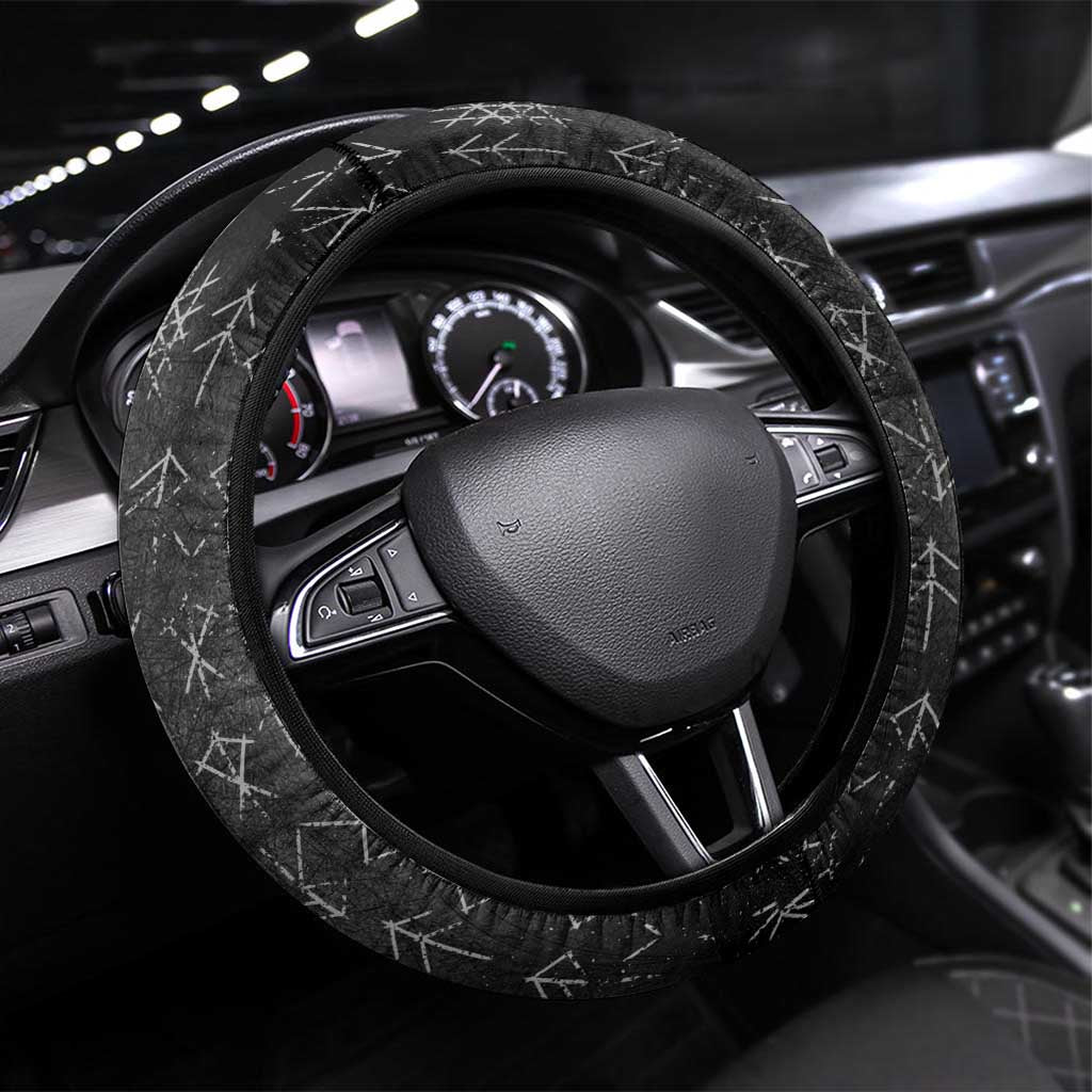 Sweden Viking Steering Wheel Cover Odin's Raven Legacy - Wonder Print Shop
