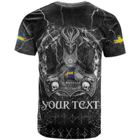 Personalized Sweden Viking T Shirt Odin's Raven Legacy - Wonder Print Shop