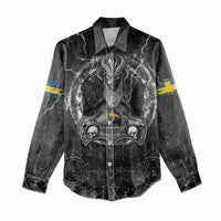 Personalized Sweden Viking Women Casual Shirt Odin's Raven Legacy - Wonder Print Shop