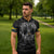 Personalized Sweden Viking Zipper Polo Shirt Odin's Raven Legacy - Wonder Print Shop