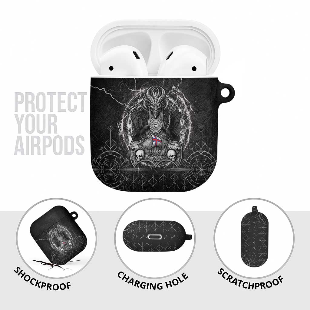Faroe Islands Viking AirPods Case Odin's Raven Legacy - Wonder Print Shop
