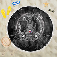 Faroe Islands Viking Beach Blanket Odin's Raven Legacy - Wonder Print Shop